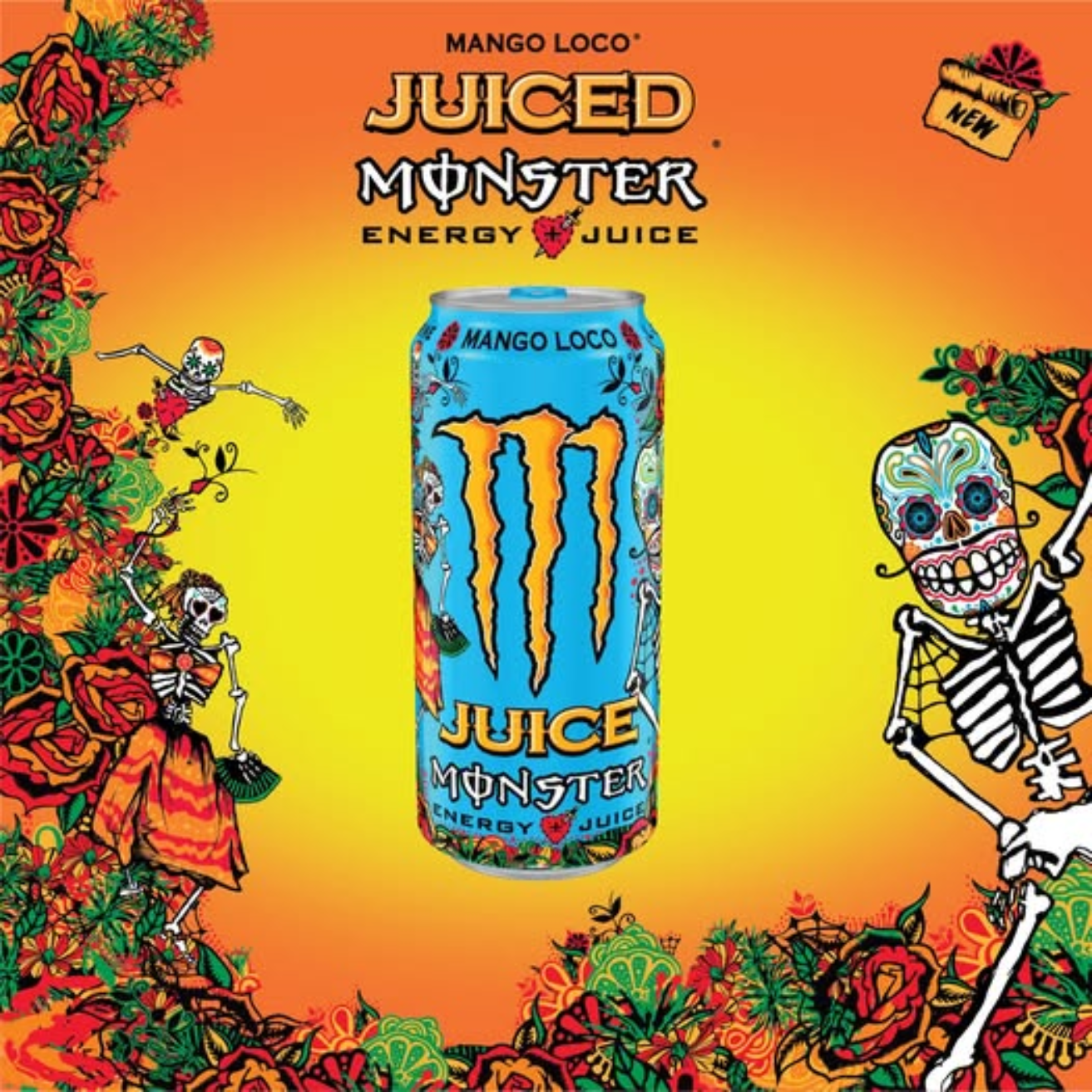 MONSTER ENERGY Mango Loco 500ML X 12 (CAN)