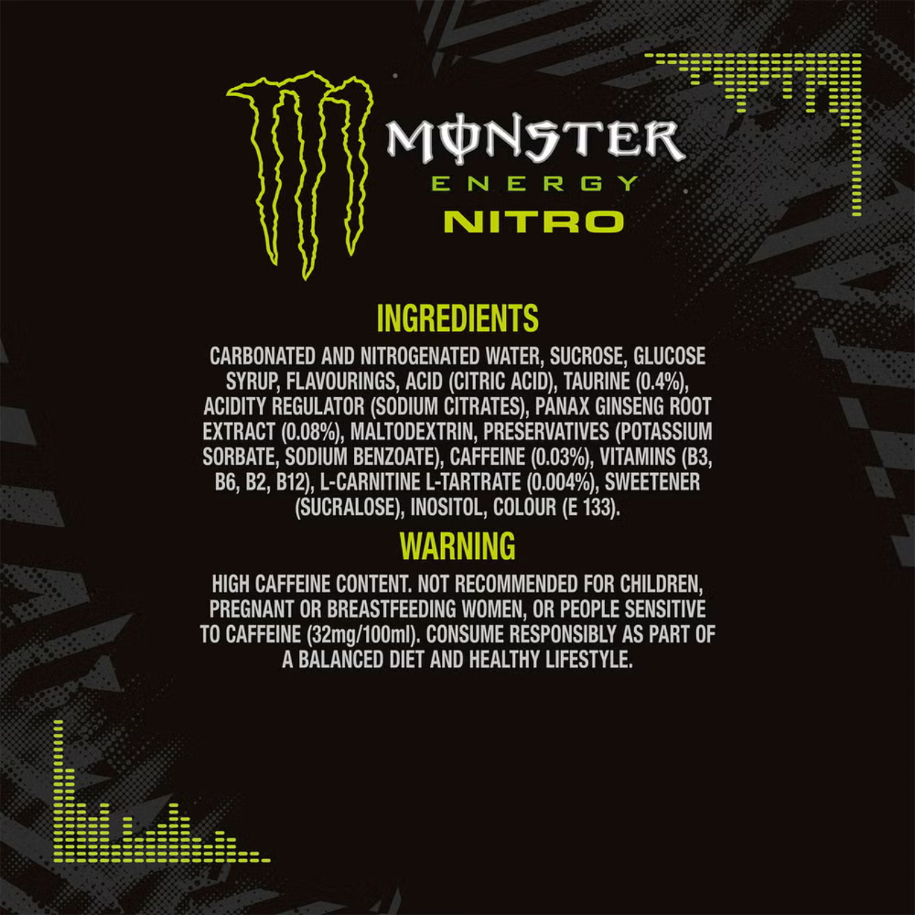 MONSTER ENERGY Nitro Super Dry 500ML X 12 (CAN)