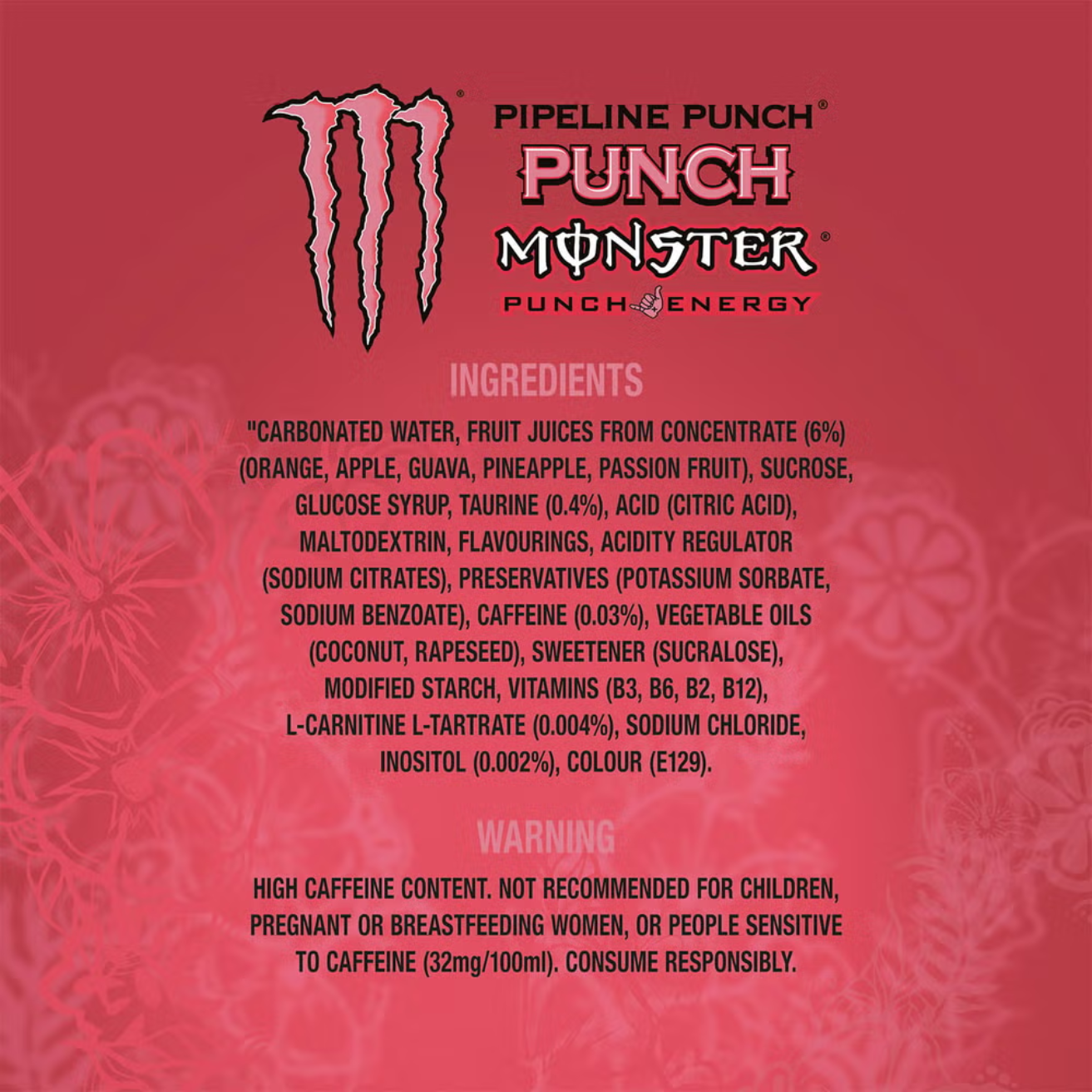 MONSTER ENERGY Pipeline Punch 500ML X 12 (CAN)