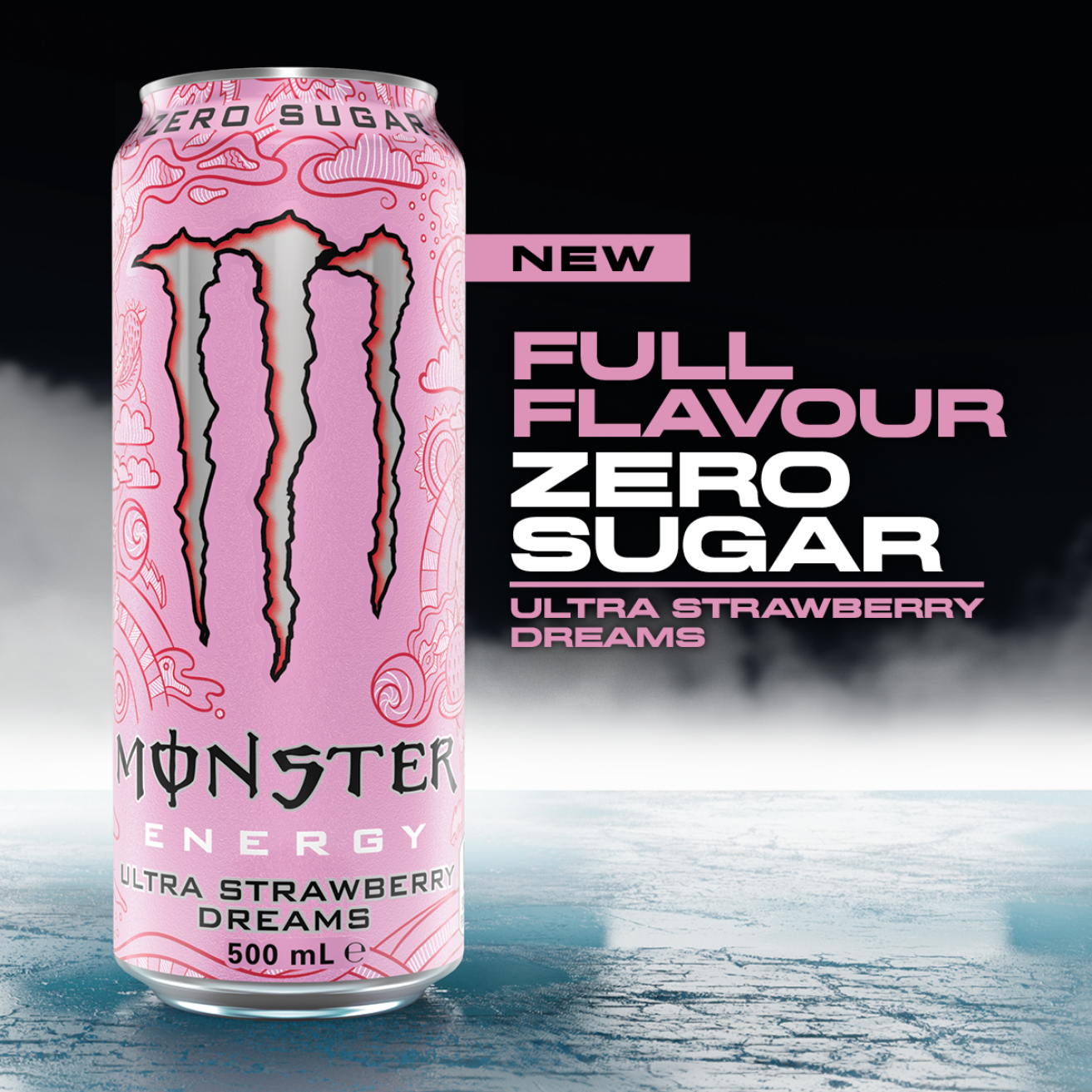 MONSTER ENERGY Ultra Strawberry Dreams 500ML X 12 (CAN)