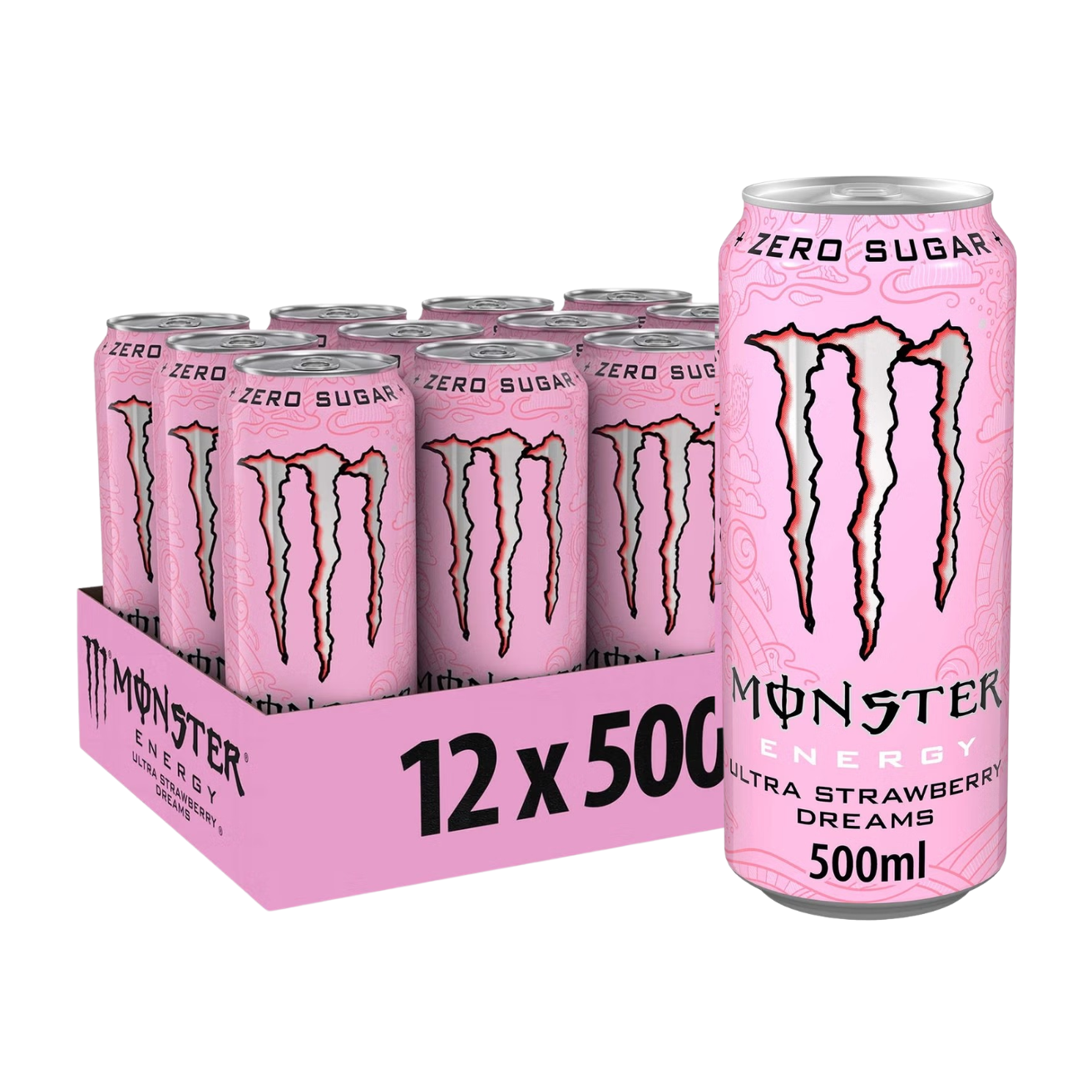 MONSTER ENERGY Ultra Strawberry Dreams 500ML X 12 (CAN)