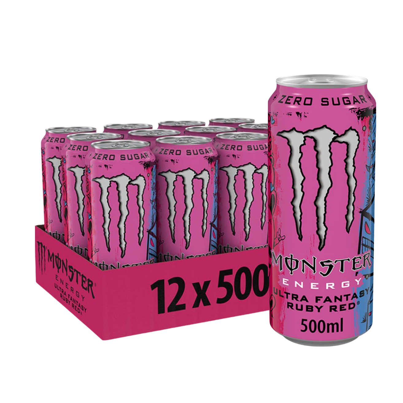 MONSTER ENERGY Ultra Fantasy Ruby Red 500ML X 12 (CAN)