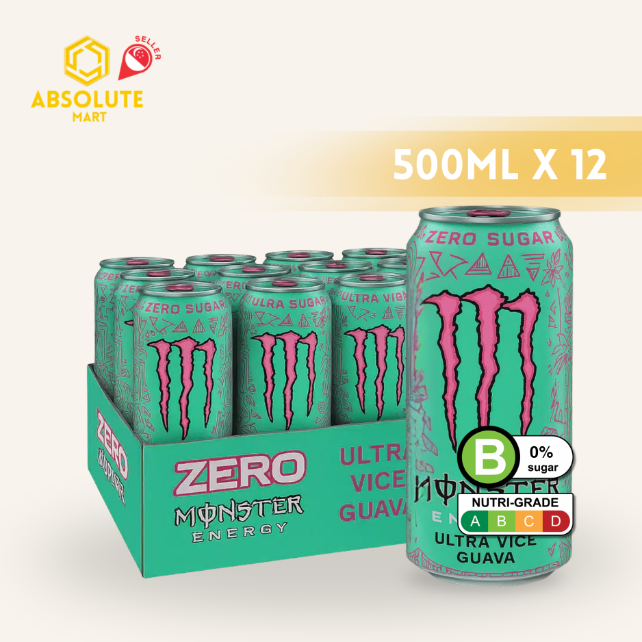 MONSTER ENERGY Ultra Vice Guava 500ML X 12 (CAN)