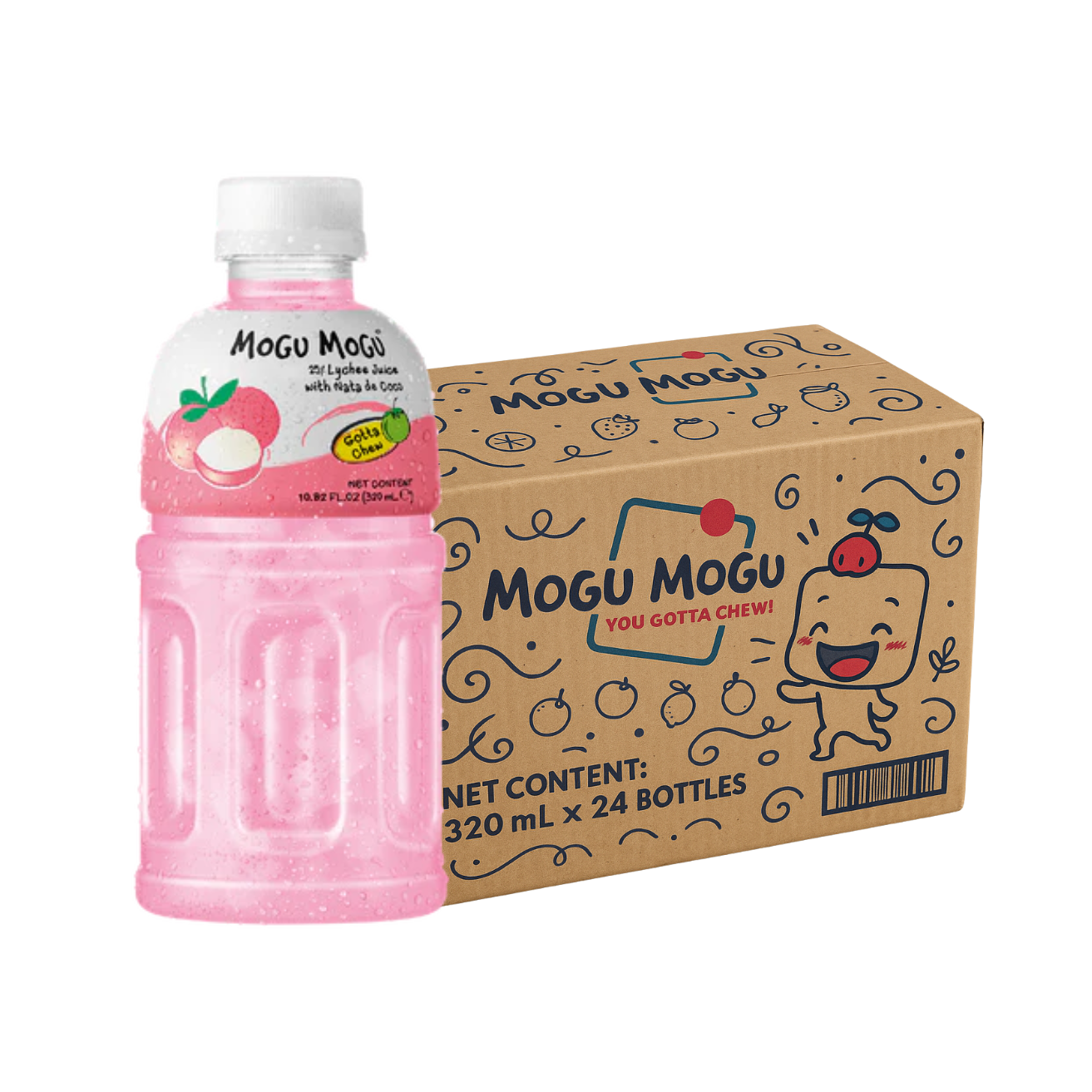 MOGU MOGU Lychee 320ML X 24 (BOTTLE)