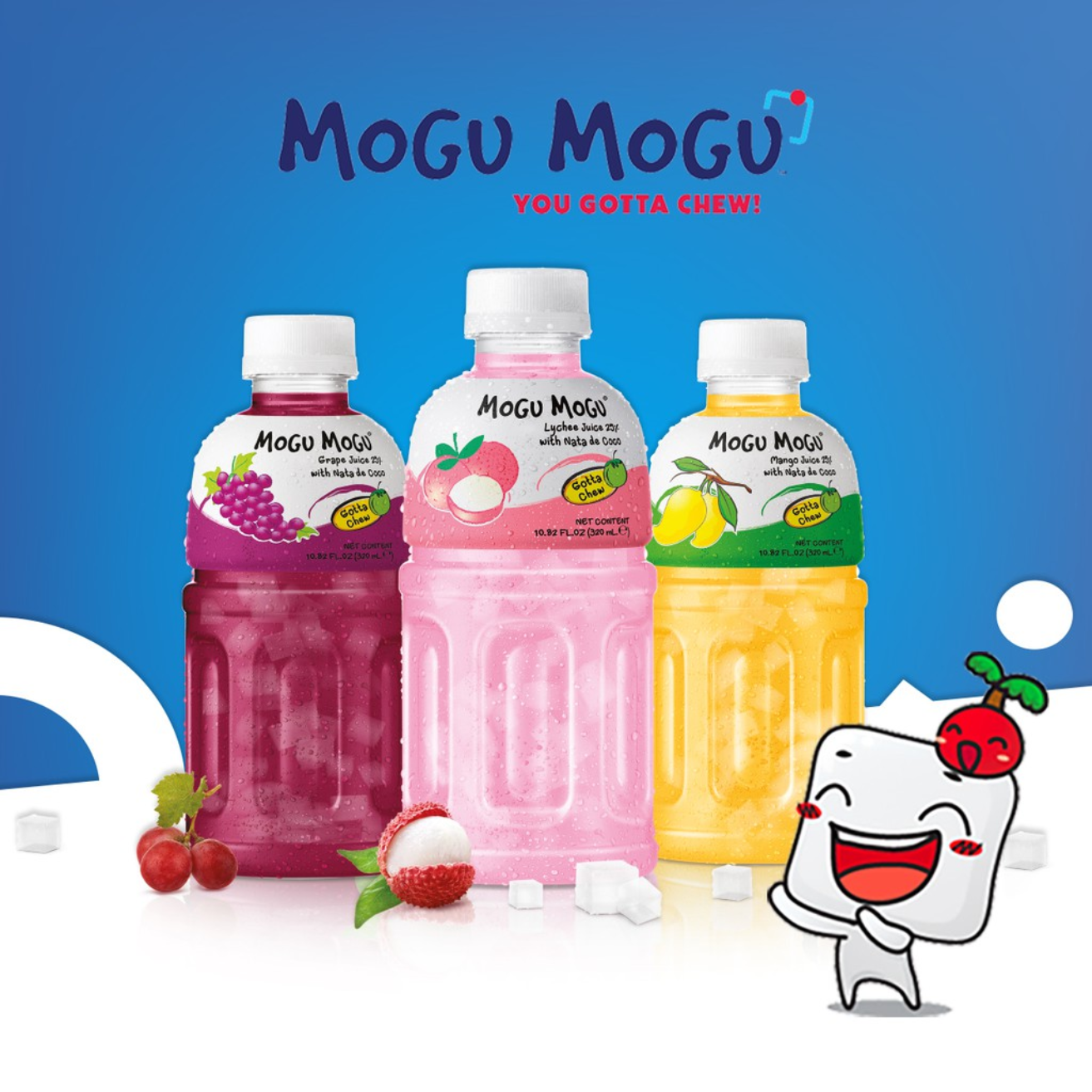 MOGU MOGU Mango 320ML X 24 (BOTTLE)