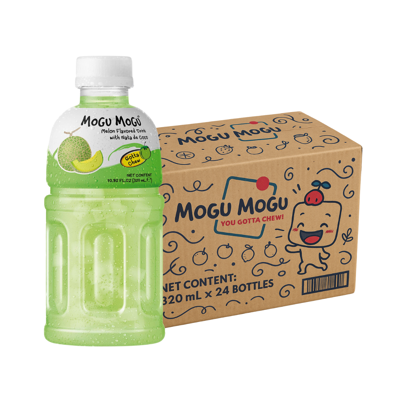 MOGU MOGU Melon 320ML X 24 (BOTTLES)