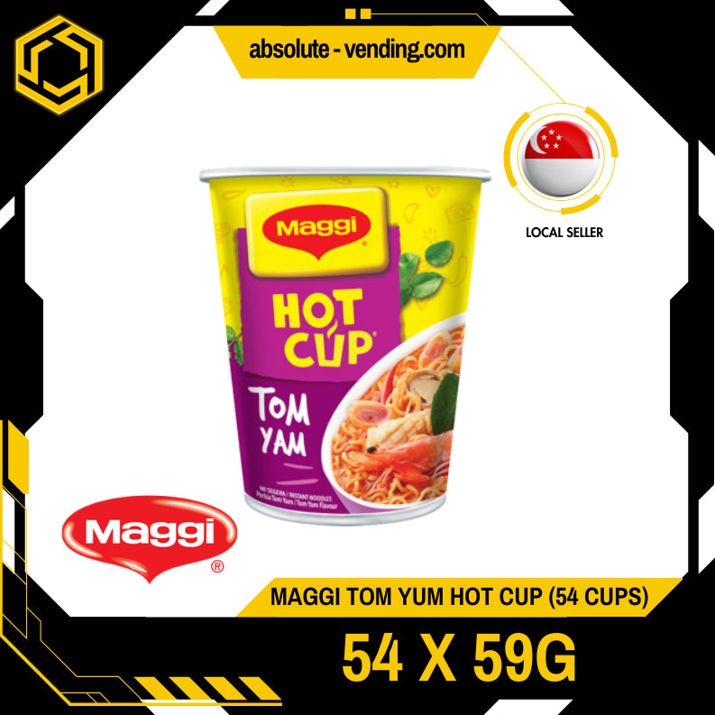 [CARTON] MAGGI Tom Yam HOT CUP Noodles 61G X 54 (CUPS)