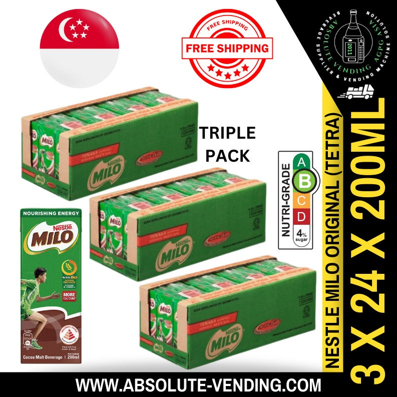 [TRIPLE BUNDLE] NESTLE Milo 200ML X 24 X 3 (TETRA)