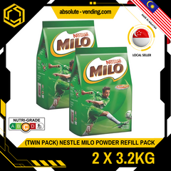 [TWIN PACK] NESTLE MILO Powder Refill Pack 3.2KG X 2 (TWIN PACK)