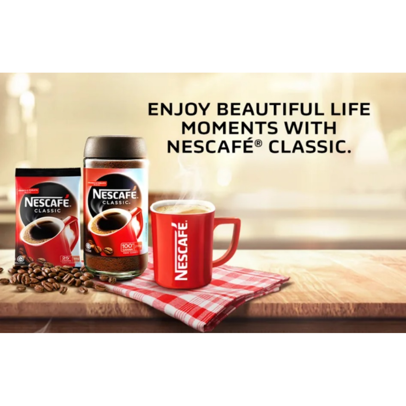 [TRIPLE PACK] NESTLE Nescafe Classic 200G X 3 (GLASS)