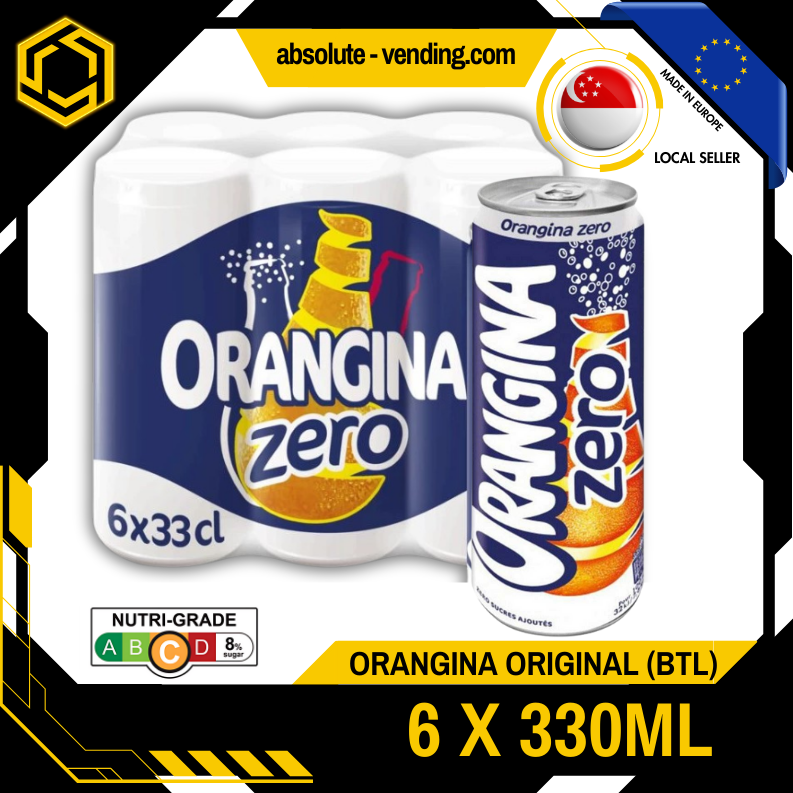 [SINGLE PACK] ORANGINA ZERO 330ML X 6 (CAN)