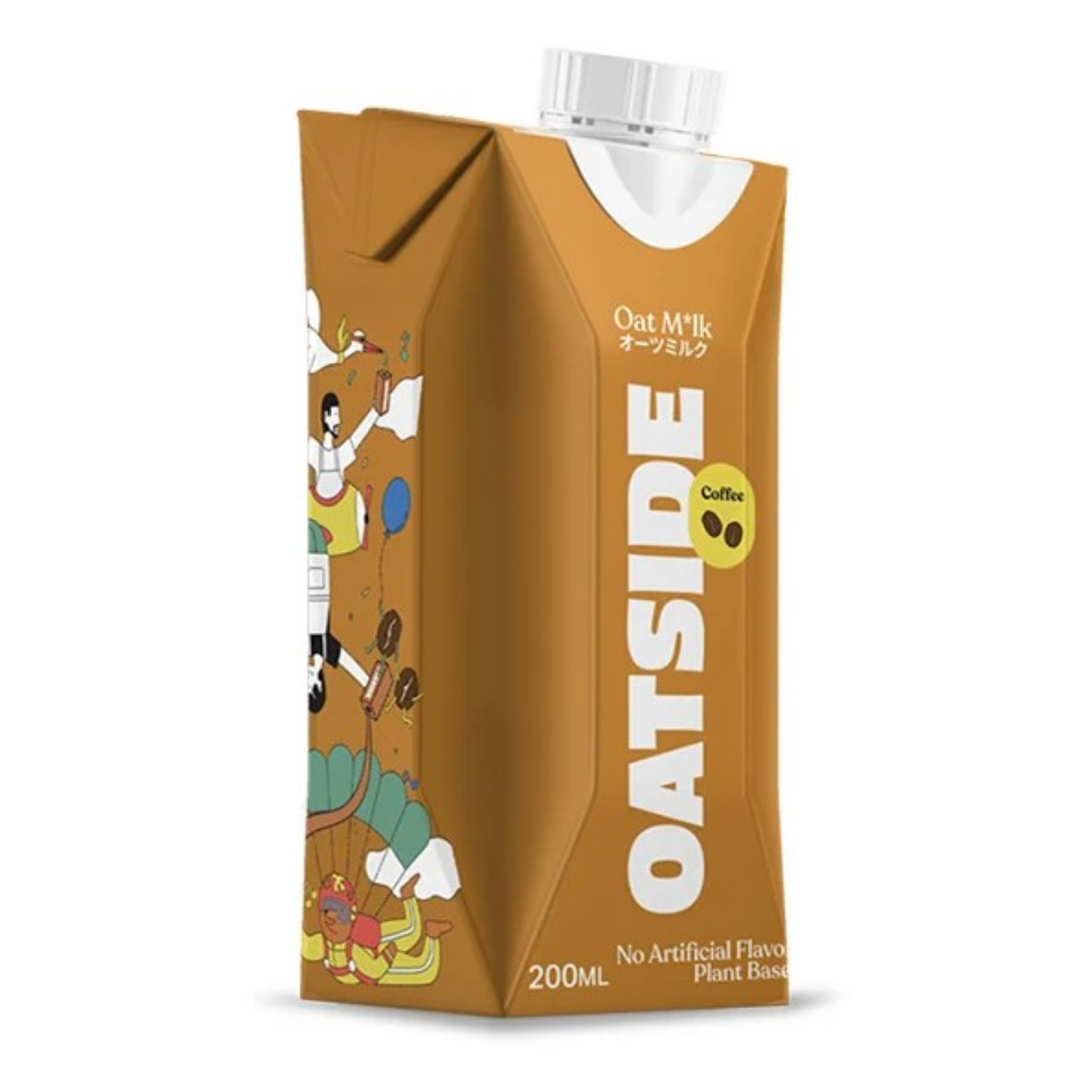 [SCREW CAP] OATSIDE Coffee Latte Edition Oat Milk 200ML X 24 (TETRA)