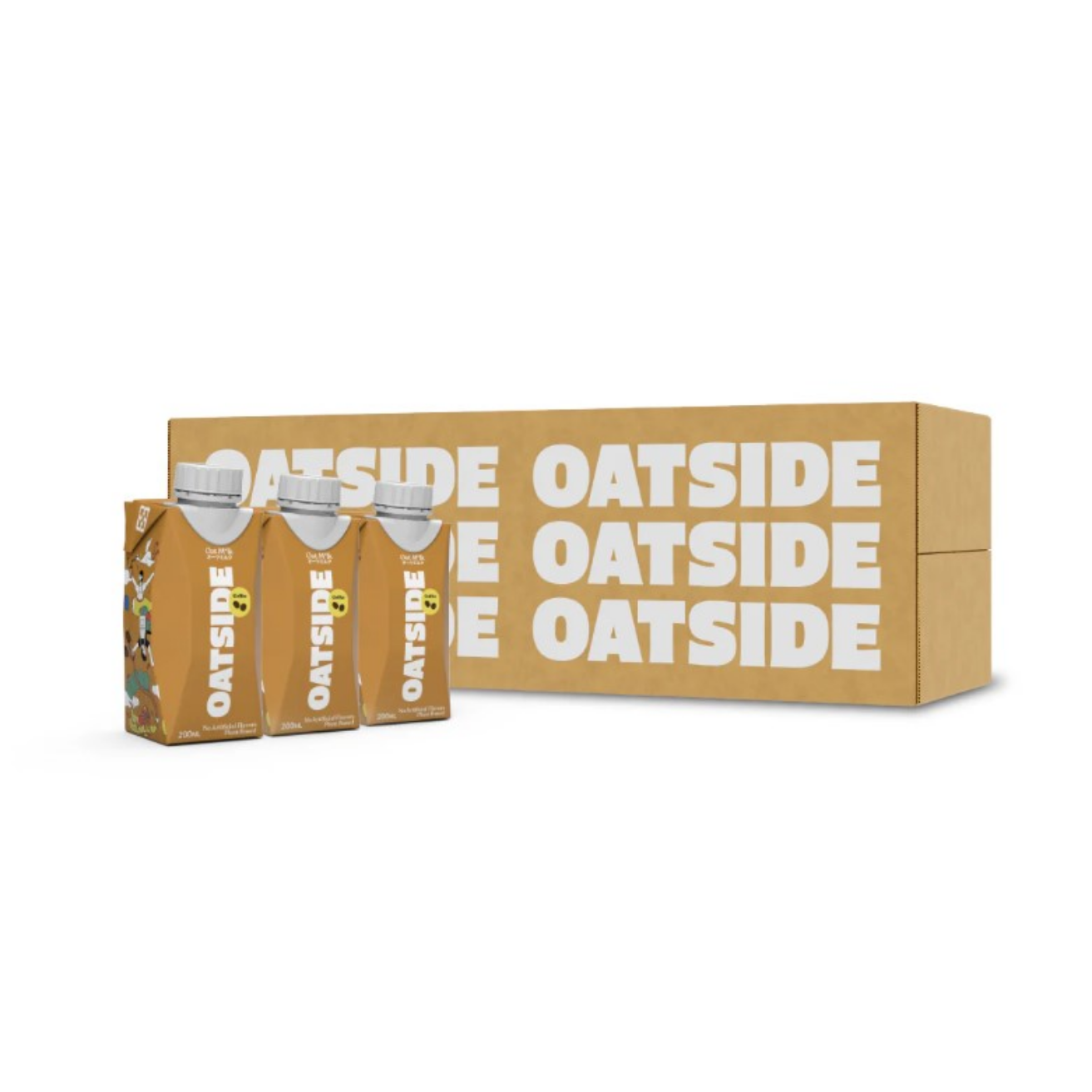 [SCREW CAP] OATSIDE Coffee Latte Edition Oat Milk 200ML X 24 (TETRA)