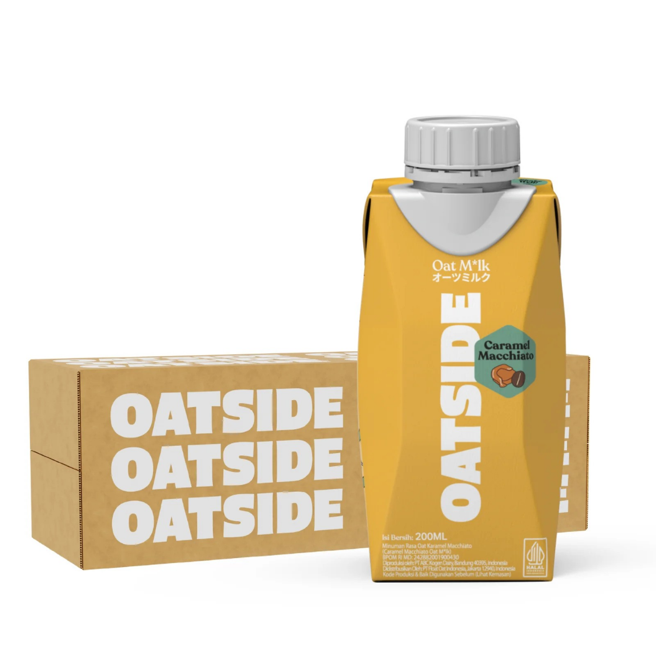 [SCREW CAP] OATSIDE Caramel Macchiato Edition Oat Milk 200ML X 24 (TETRA)