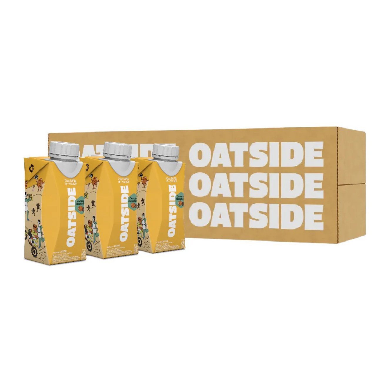 [SCREW CAP] OATSIDE Caramel Macchiato Edition Oat Milk 200ML X 24 (TETRA)