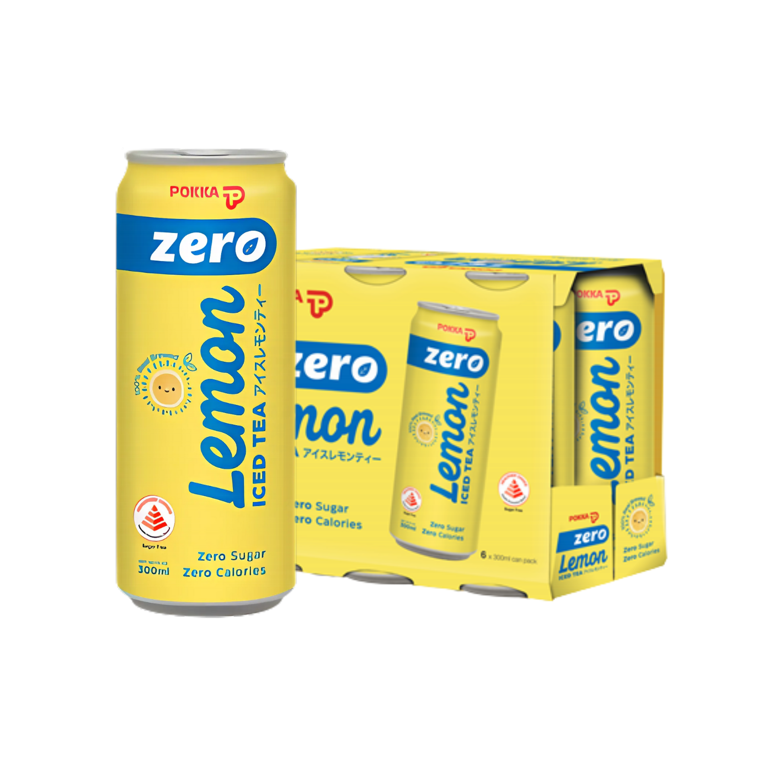 [BCRS] POKKA Ice Lemon Tea ZERO 300ML X 24 (CAN)