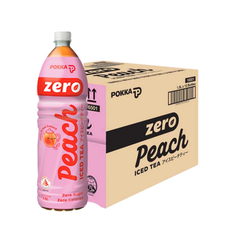 POKKA Ice Peach Tea Zero 1.5L X 12 (BOTTLE)