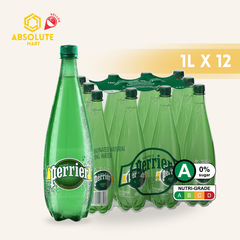 [CARTON] PERRIER Original Sparkling Mineral Water 1L X 12 (PLASTIC BOTTLES)