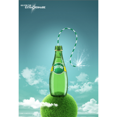 [SINGLE PACK] PERRIER Original Sparkling Mineral Water 1L X 6 (BOTTLE)