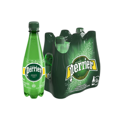 [SINGLE PACK] PERRIER Original Sparkling Mineral Water 500ML X 6 (BOTTLE)