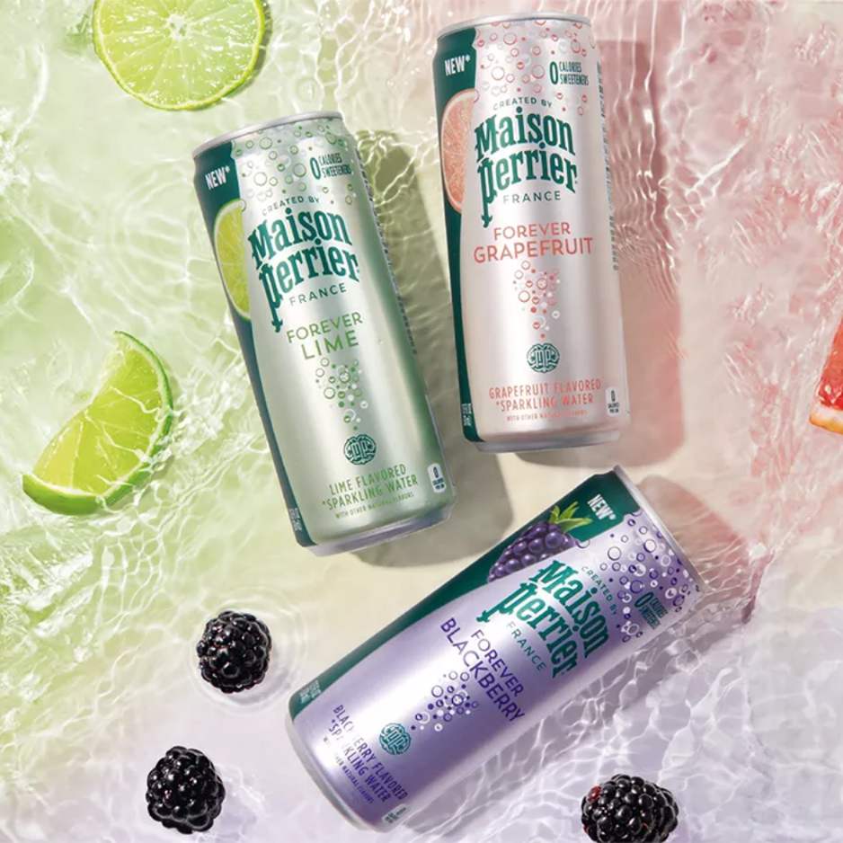 [CARTON] PERRIER Maison Lemon Sparkling Mineral Water 330ML X 24 (CANS)