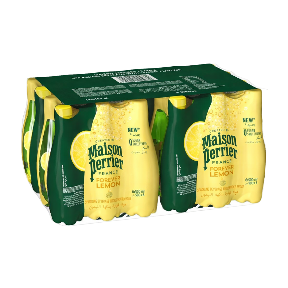 [CARTON] MAISON PERRIER Lemon Sparkling Mineral Water 500ML X 24 (BOTTLES)