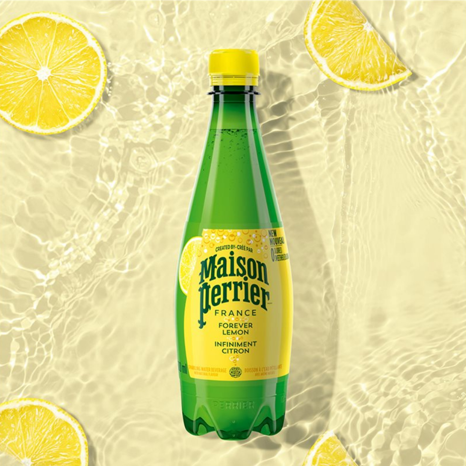 [CARTON] MAISON PERRIER Lemon Sparkling Mineral Water 500ML X 24 (BOTTLES)
