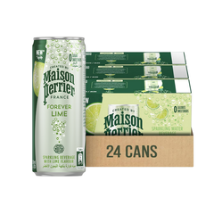 [CARTON] PERRIER Maison Lime Sparkling Mineral Water 330ML X 24 (CANS)