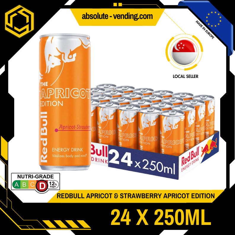 [CARTON] REDBULL Apricot & Strawberry 250ML X 24 (CAN)