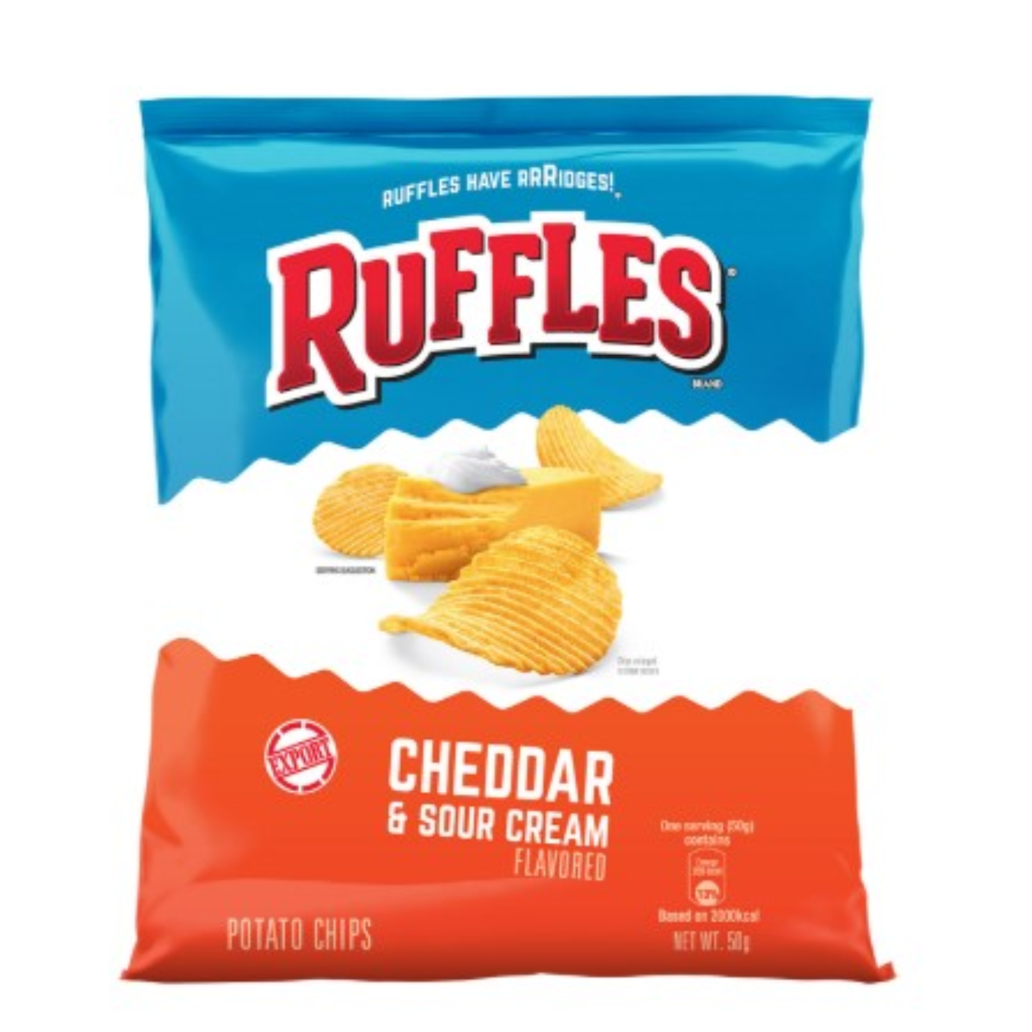 [CARTON] RUFFLES Cheddar & Sour Cream 50G X 24 (PACKETS)