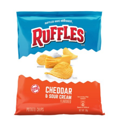 [CARTON] RUFFLES Cheddar & Sour Cream 50G X 24 (PACKETS)