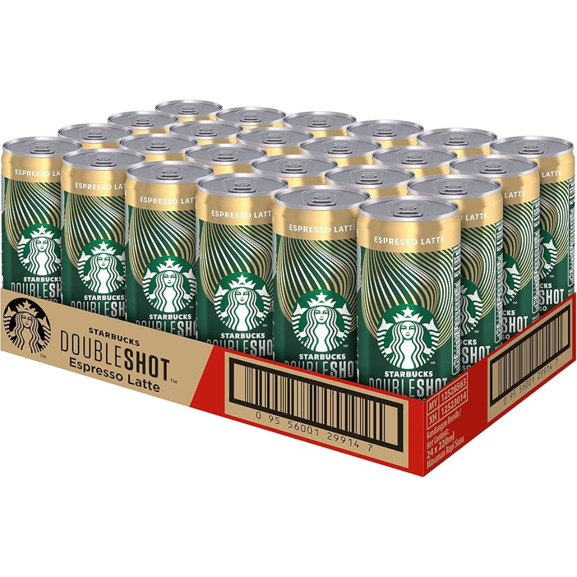 STARBUCKS Double Shot Espresso Latte 220ML X 24 (CAN)