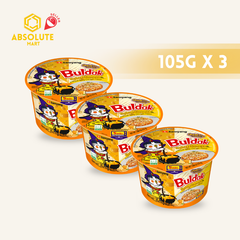 [TRIPLE PACK]  SAMYANG Hot Quattro Cheese Chicken Ramen 105G X 3 (BOWL)
