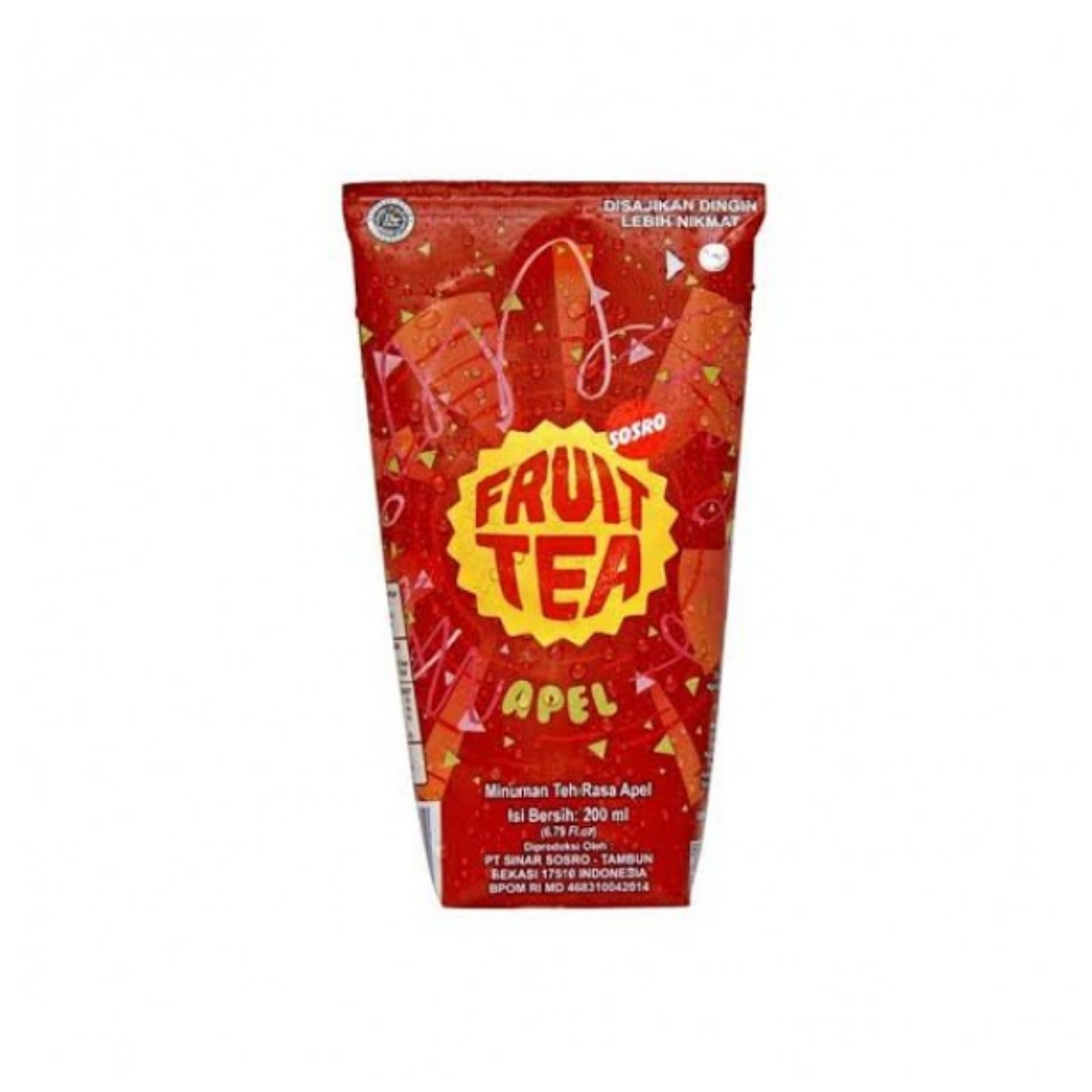 SOSRO Slushy Apple Fruit Tea 200ML X 24 (TETRA)