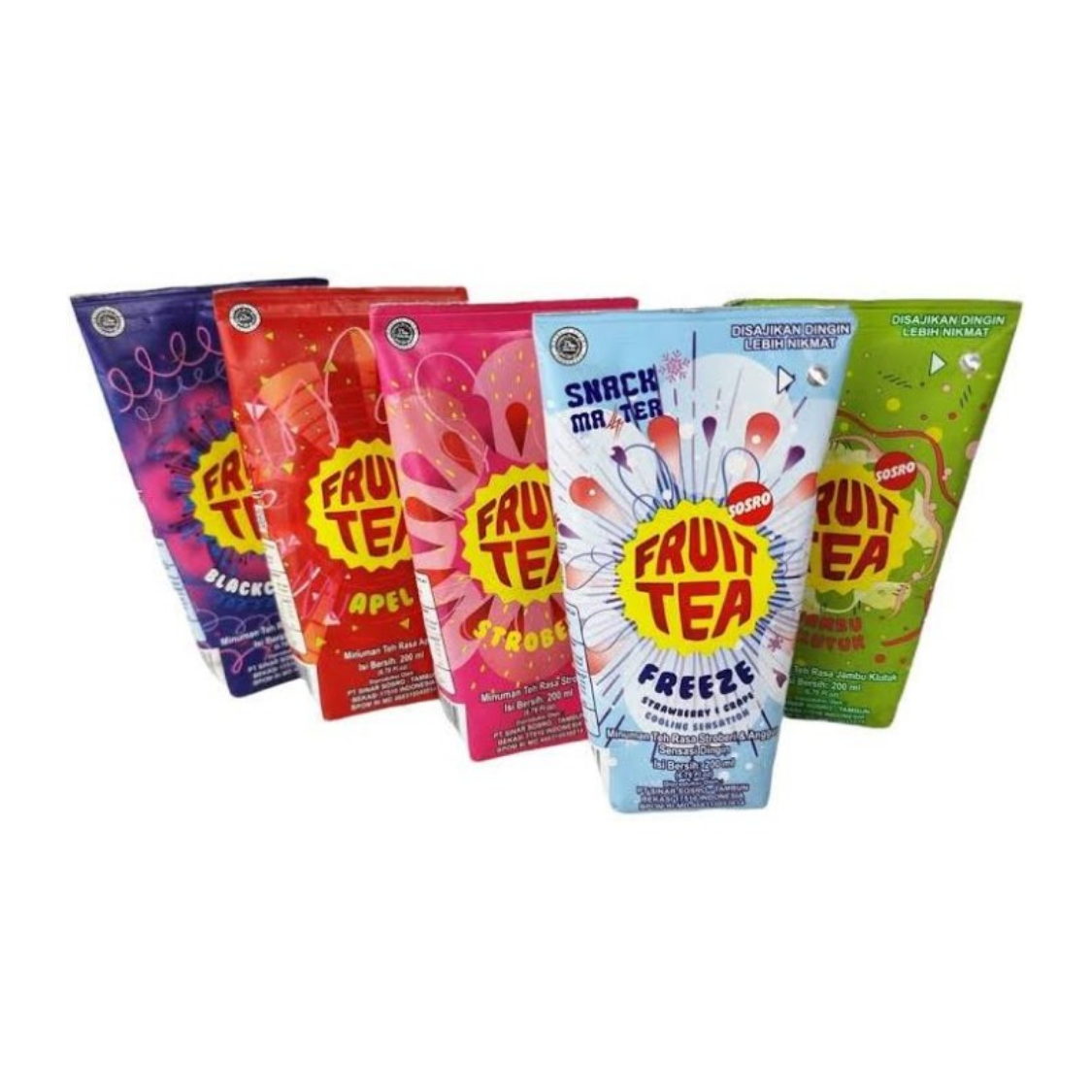 SOSRO Slushy Strawberry Fruit Tea 200ML X 24 (TETRA)