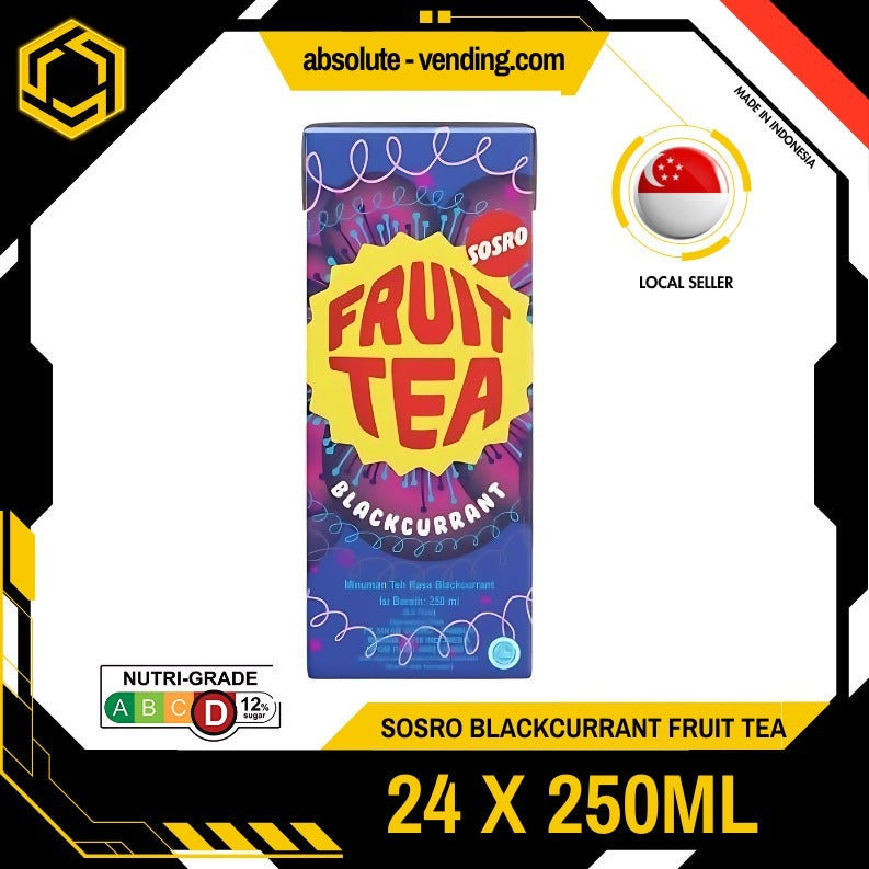 SOSRO Blackcurrant Fruit Tea 250ML X 24 (TETRA)