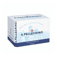 SAN PELLEGRINO Sparkling Mineral Water 1L X 12 (GLASS)