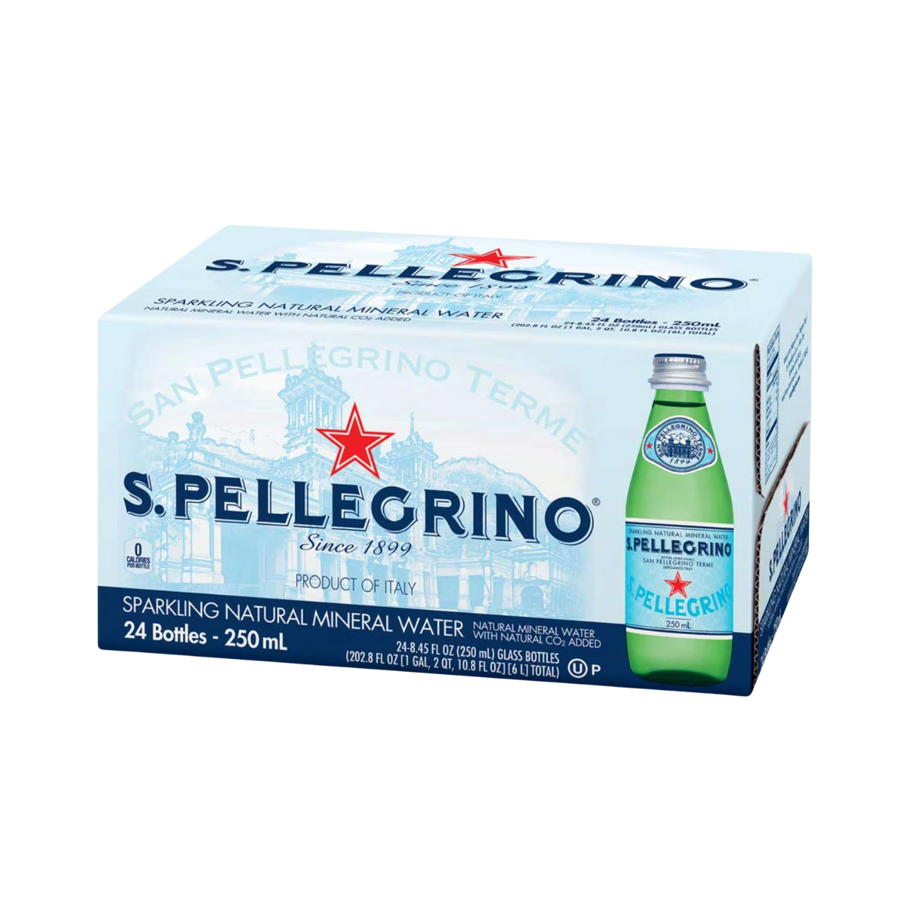 SAN PELLEGRINO Sparkling Mineral Water 250ML X 24 (GLASS)
