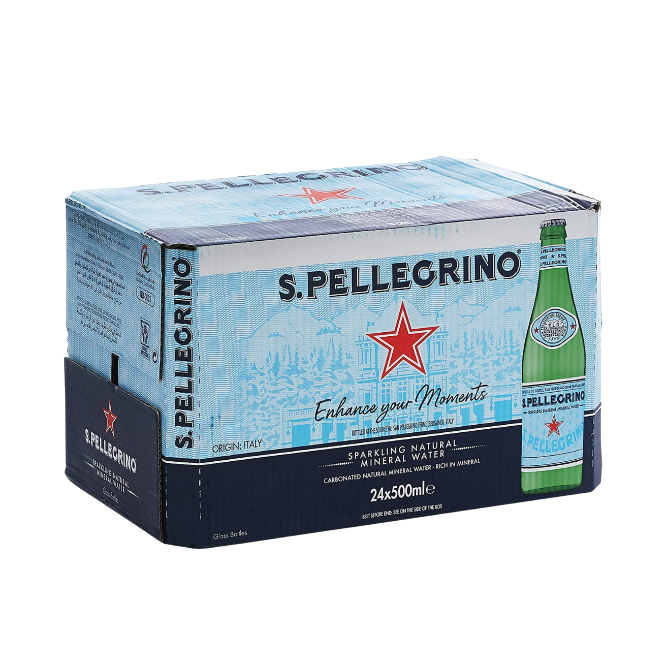 [CARTON] SAN PELLEGRINO Sparkling Mineral Water 500ML X 24 (P.E.T BOTTLE)