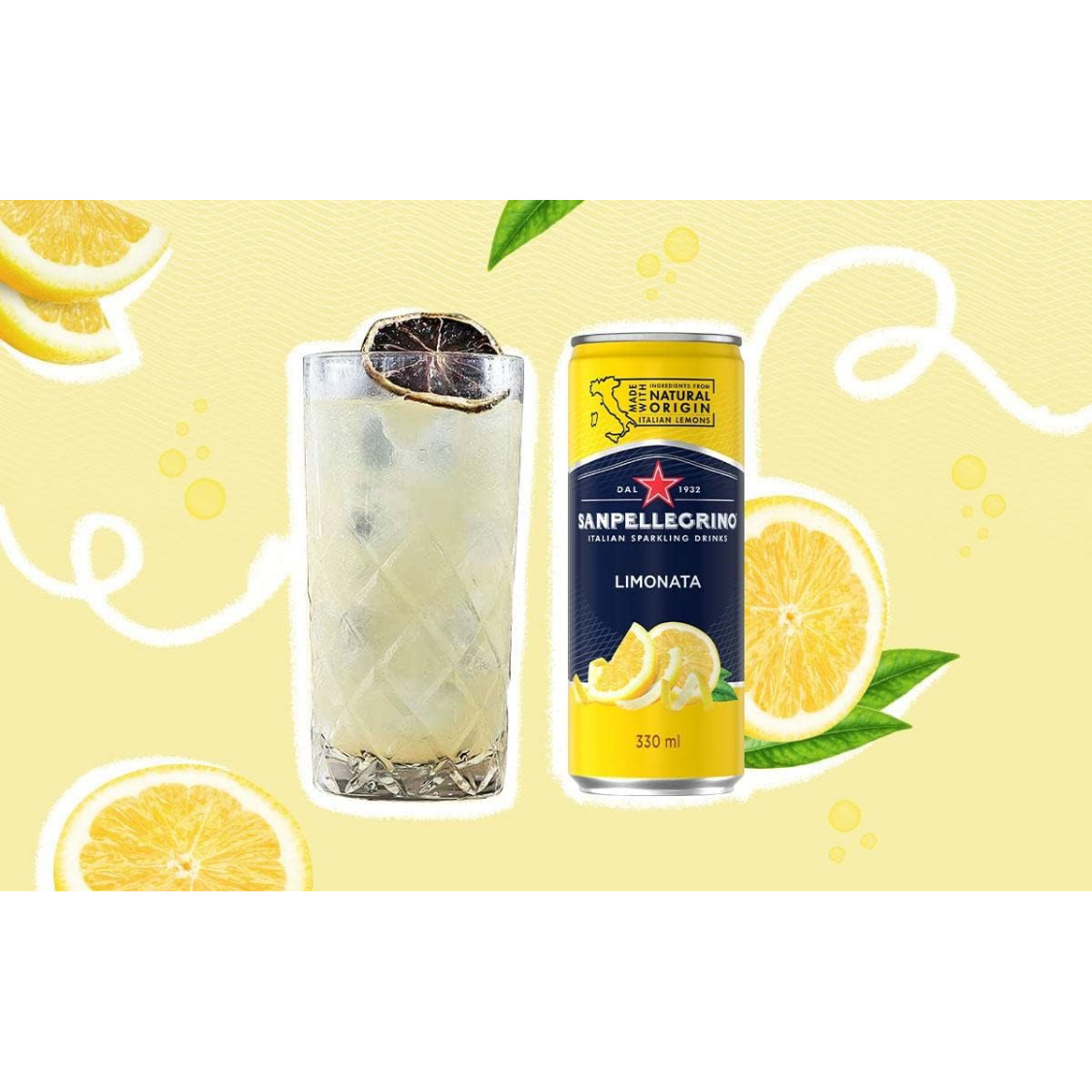 [CARTON] SAN PELLEGRINO Limonata Sparkling Beverage 330ML X 24 (CAN)