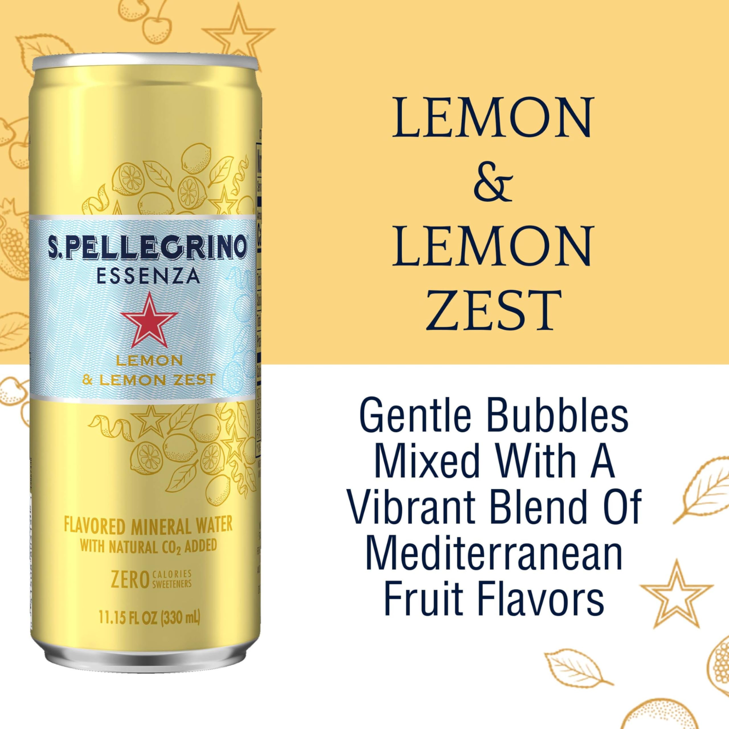 [CARTON] SAN PELLEGRINO Essenza Lemon & Lemon Zest 330ML X 24 (CAN)