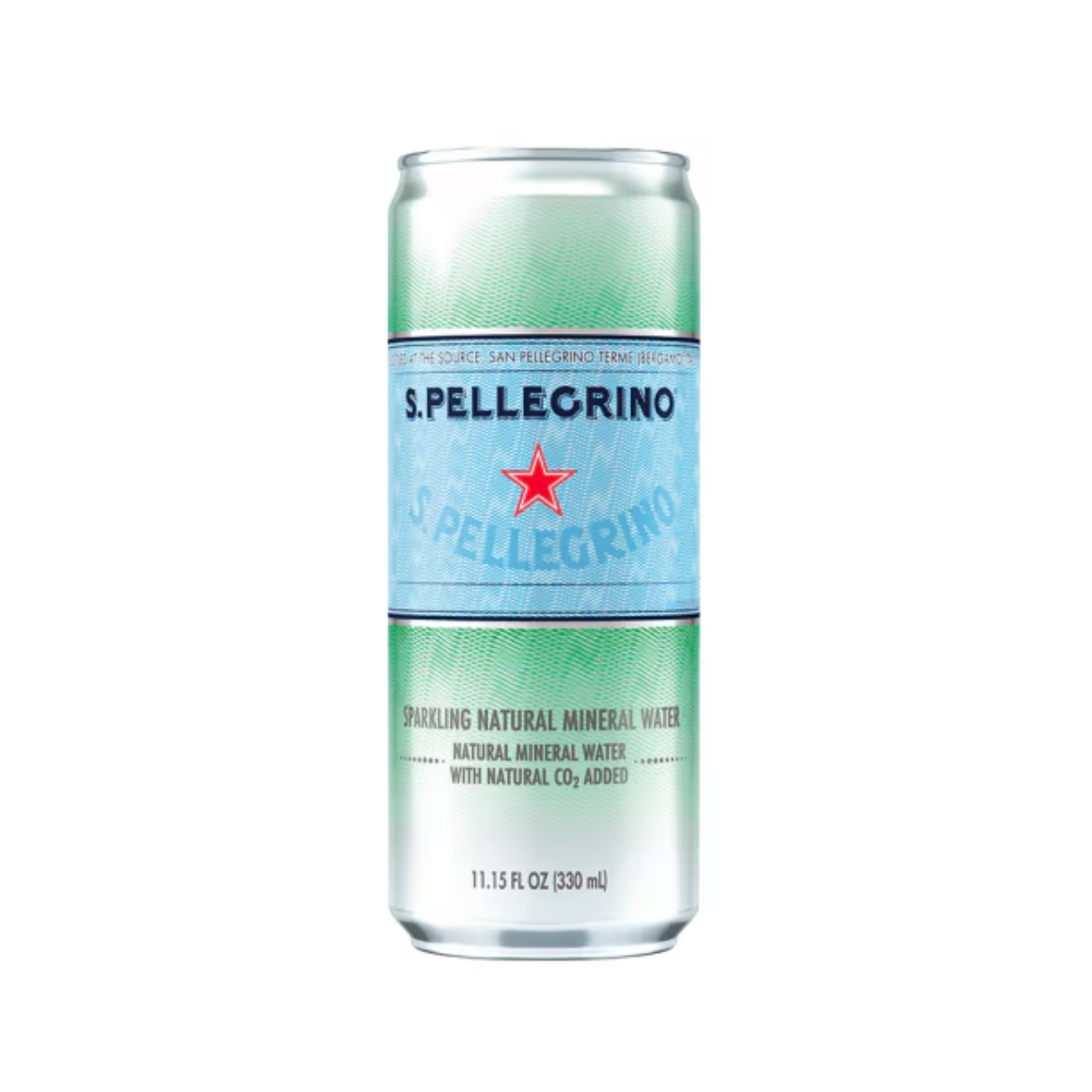 [SINGLE PACK] SAN PELLEGRINO Natural Sparkling Mineral Water 330ML X 6 (CAN)