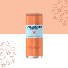 [SINGLE PACK] SAN PELLEGRINO Essenza Peach & Orange Melon 330ML X 6 (CAN)
