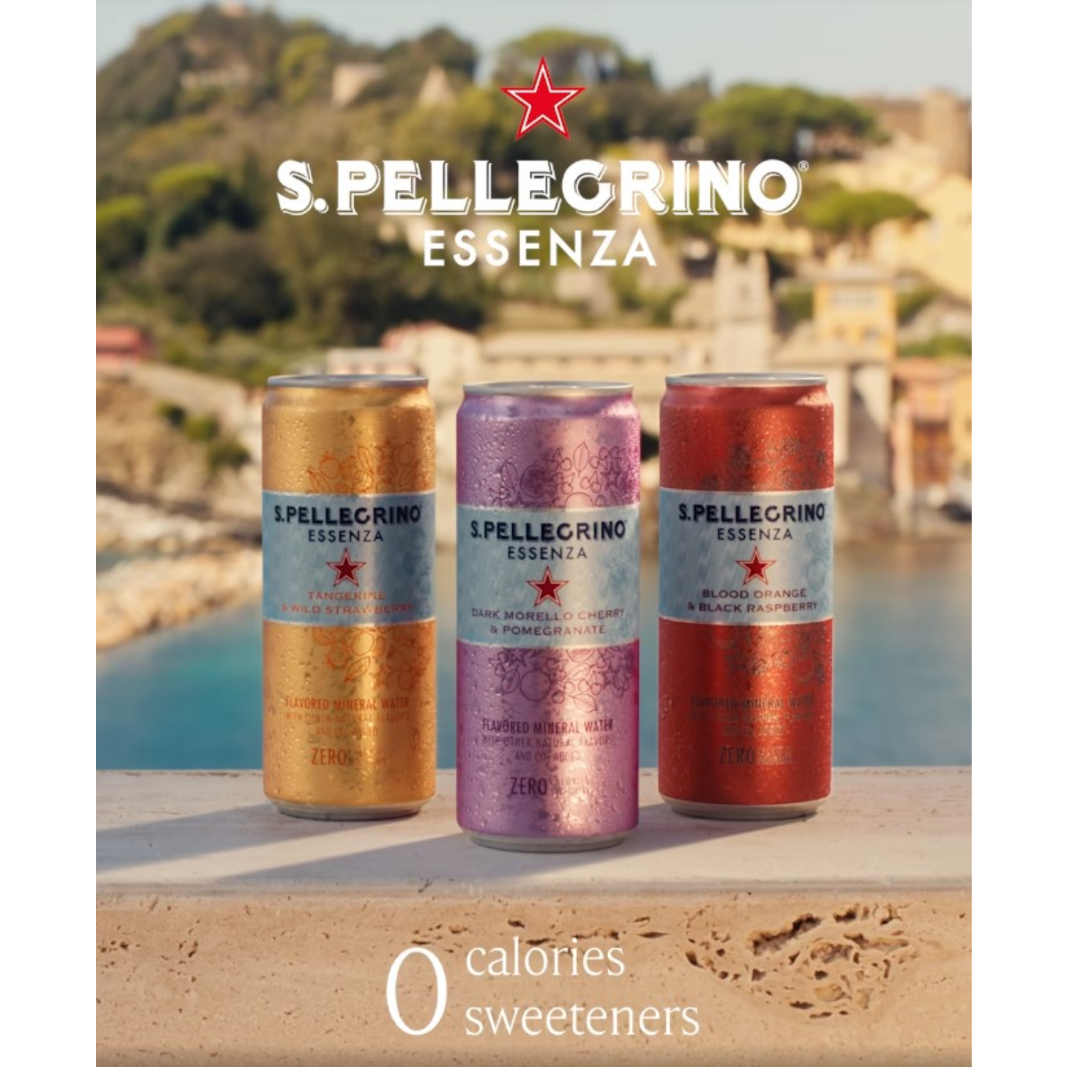 [SINGLE PACK] SAN PELLEGRINO Essenza Tangerine & Wild Strawberry 330ML X 8 (CAN)