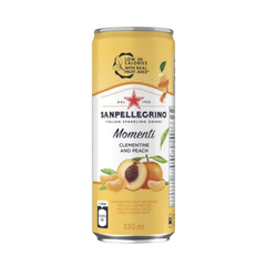 [SINGLE PACK] SAN PELLEGRINO MOMENTI CLEMENTINE & PEACH 330ML X 6 (CAN)