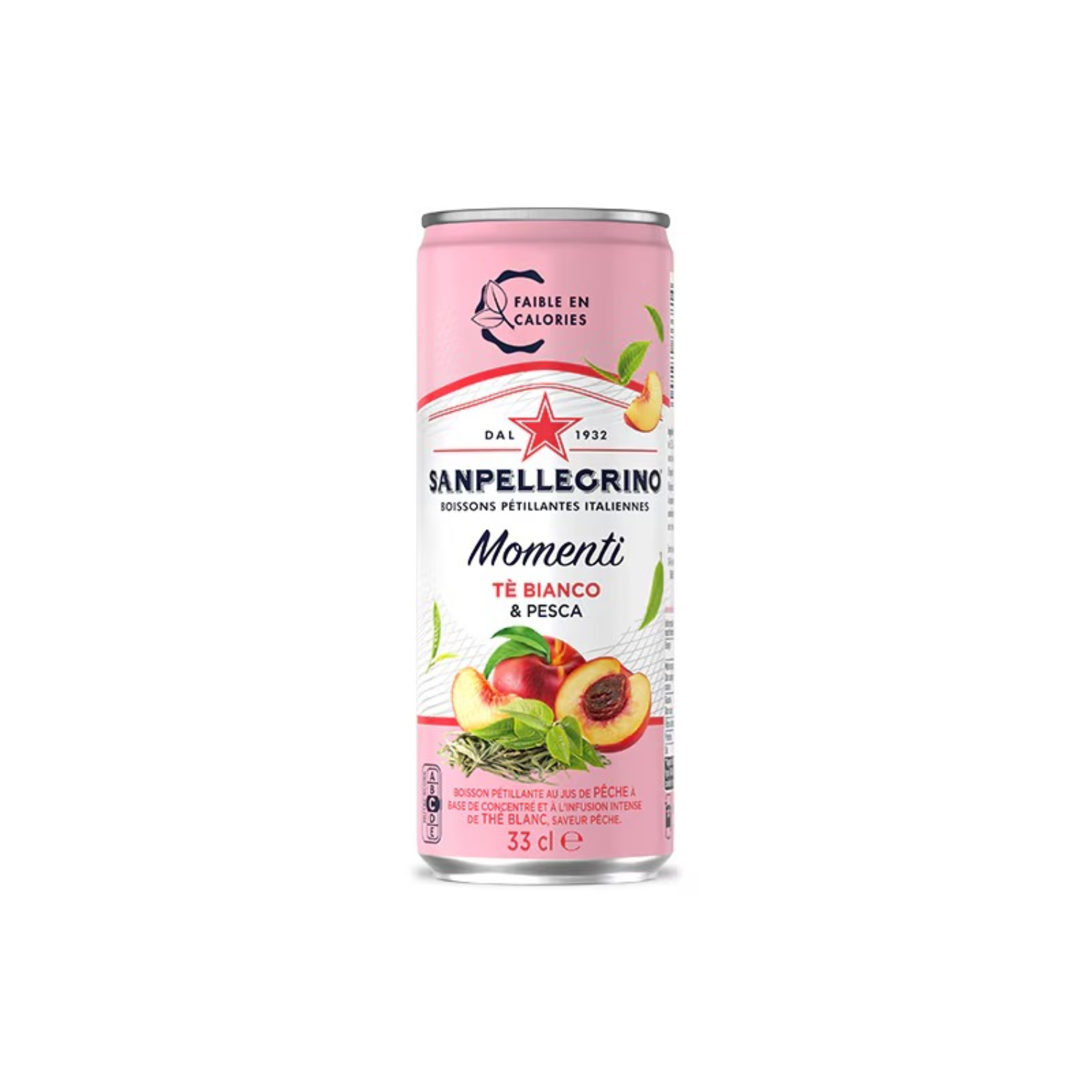 [SINGLE PACK] SAN PELLEGRINO Momenti Peach White Tea 330ML X 6 (CAN)