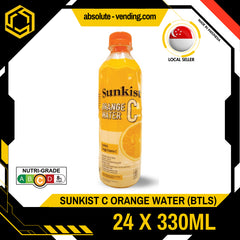 SUNKIST Vitamin C Orange Water 330ML X 24 (BOTTLE)