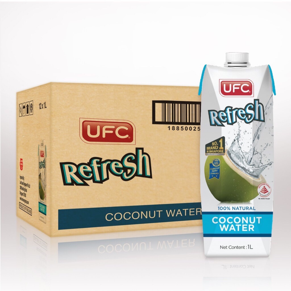 UFC Refresh 100% Coconut Water 1L X 12 (TETRA)