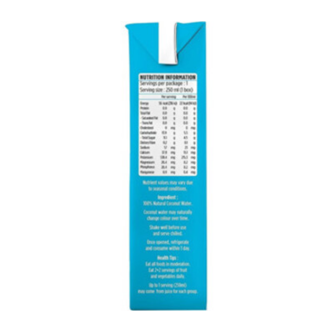 UFC Refresh 100% Coconut Water 250ML X 24 (TETRA)