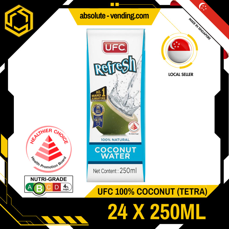 UFC Refresh 100% Coconut Water 250ML X 24 (TETRA)